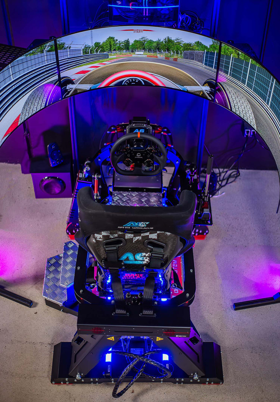 AS3 4DOF Motion Simulator with QSV20 Cockpit