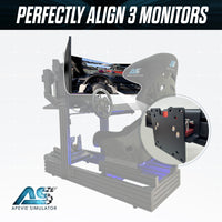 Variable Micro Adjustment Vesa Adapter mount for single & triple monitor