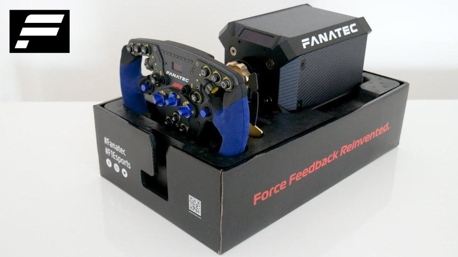 Fanatec Podium DD1 Wheel Base with Alcantara F1 Wheel Used, Open Box