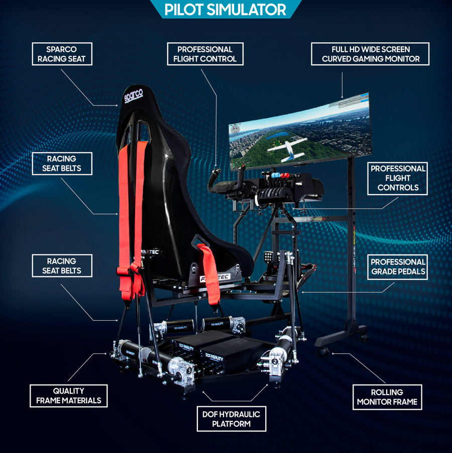 Full Motion Simulator 2,3,6 Axis Platforms for PC home Flight and